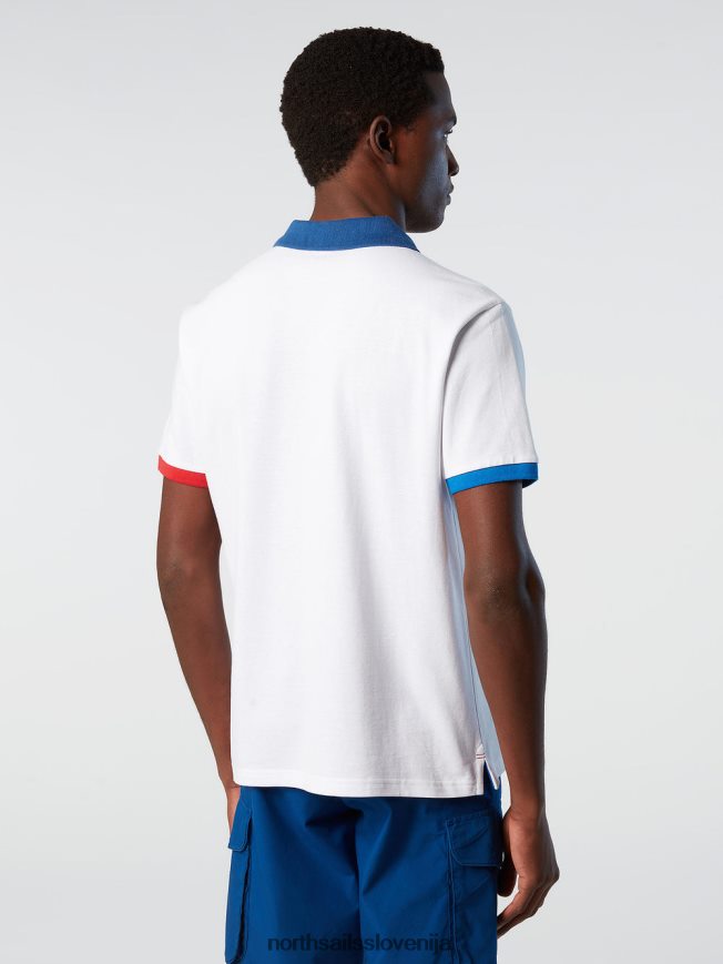 moški North Sails bela nova polo majica iz organskega bombaža oblačila ZBDXNV96