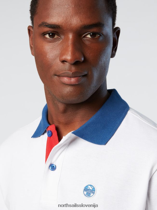 moški North Sails bela nova polo majica iz organskega bombaža oblačila ZBDXNV96