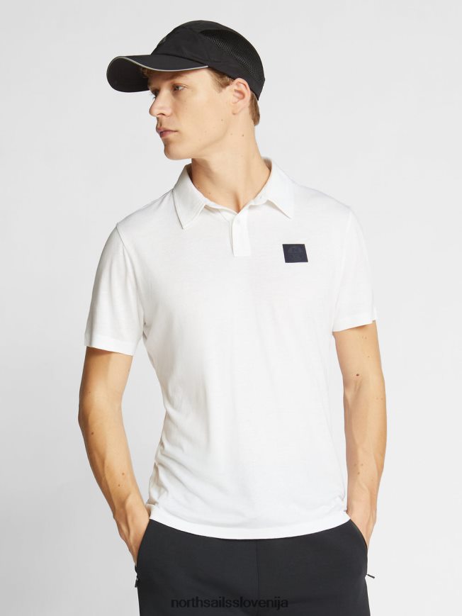 moški North Sails bela polo majica iz bombaža in bambusa oblačila ZBDXNV1068