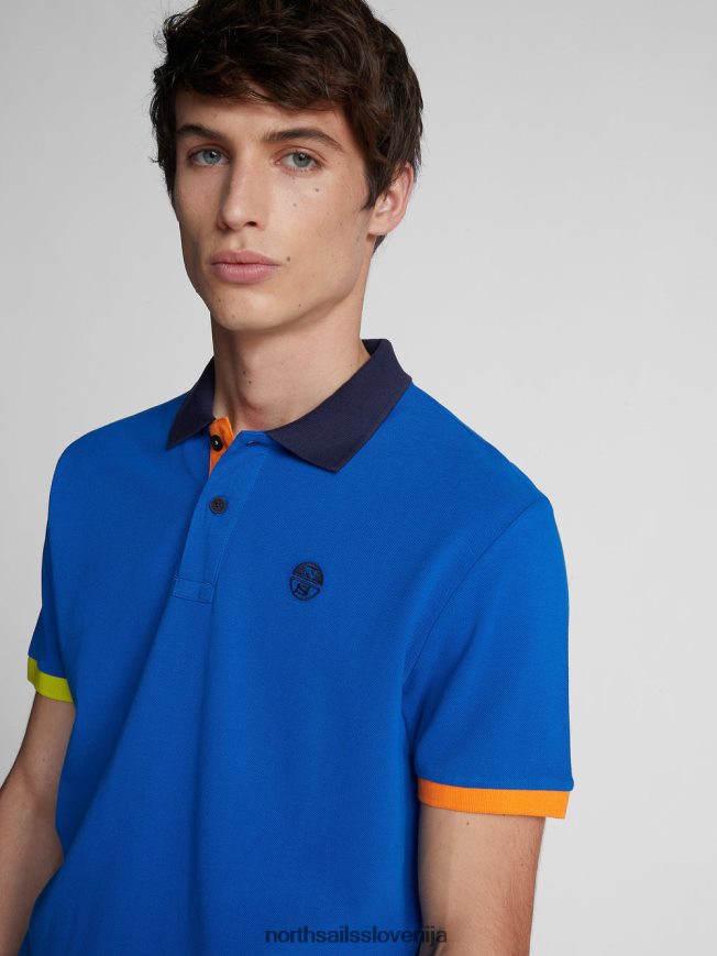 moški North Sails dihalka modra polo majica barvnih blokov oblačila ZBDXNV1147