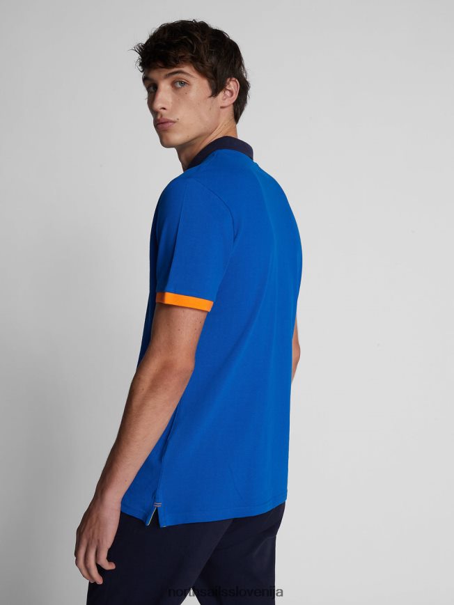 moški North Sails dihalka modra polo majica barvnih blokov oblačila ZBDXNV1147