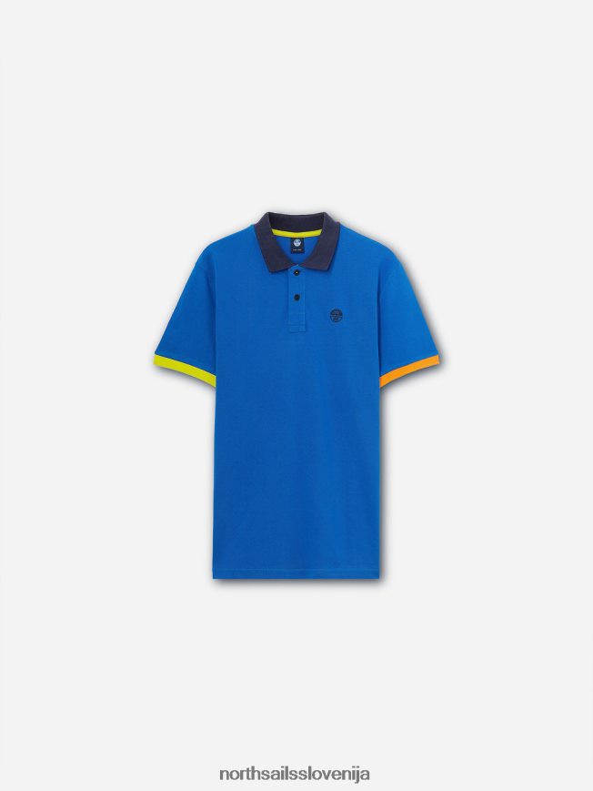 moški North Sails dihalka modra polo majica barvnih blokov oblačila ZBDXNV1147