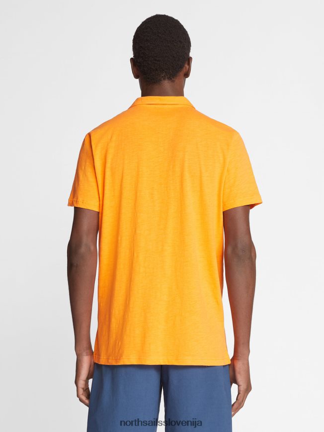 moški North Sails živahno oranžna potiskana polo majica oblačila ZBDXNV1074