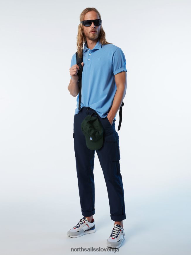 moški North Sails koruznica modra nova polo majica iz organskega bombaža oblačila ZBDXNV112