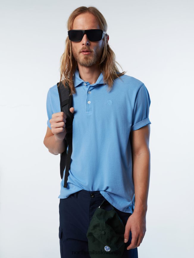 moški North Sails koruznica modra nova polo majica iz organskega bombaža oblačila ZBDXNV112