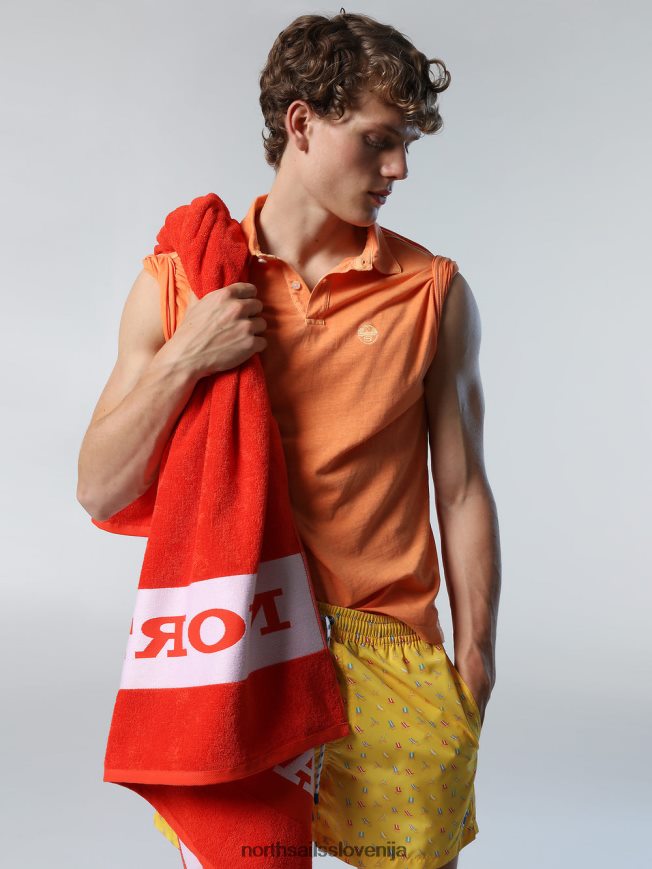 moški North Sails melona polo majica iz recikliranega džersija oblačila ZBDXNV90