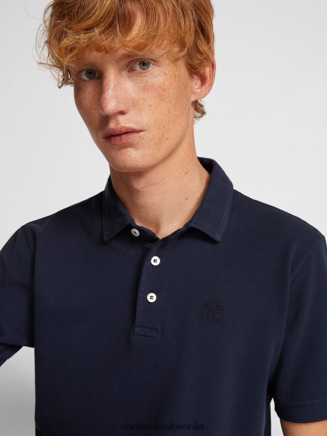moški North Sails mornarsko modra lahka pique polo majica oblačila ZBDXNV1108