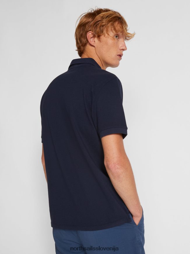 moški North Sails mornarsko modra lahka pique polo majica oblačila ZBDXNV1108