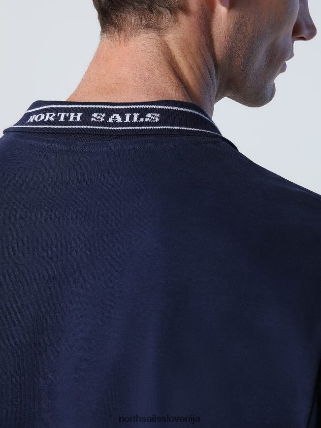 moški North Sails mornarsko modra težka polo majica iz džersija oblačila ZBDXNV820