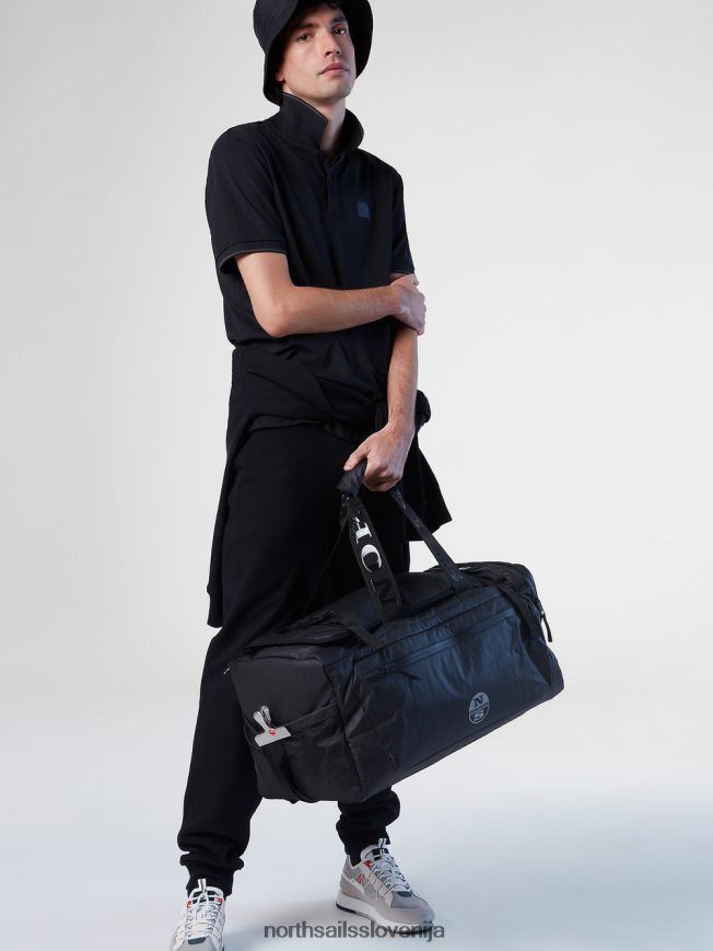 moški North Sails Črna coolmax polo majica oblačila ZBDXNV106