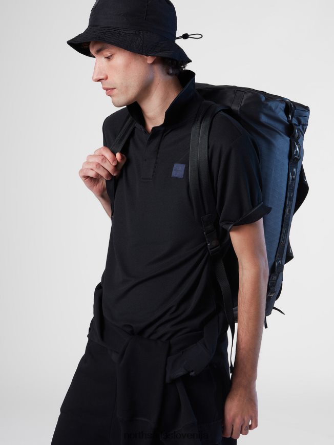 moški North Sails Črna coolmax polo majica oblačila ZBDXNV106