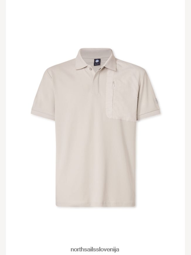 moški North Sails sivo vijolična coolmax pique polo majica oblačila ZBDXNV1071