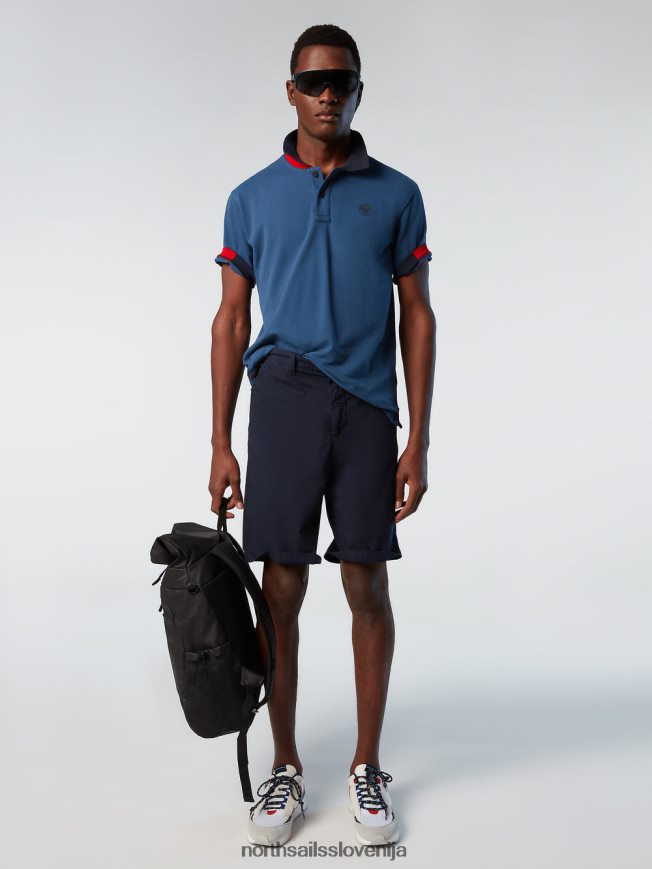 moški North Sails temen denim polo majica iz organskega bombaža oblačila ZBDXNV118