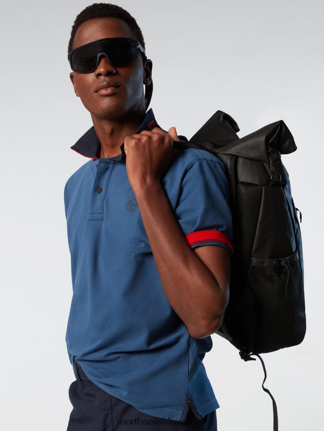 moški North Sails temen denim polo majica iz organskega bombaža oblačila ZBDXNV118