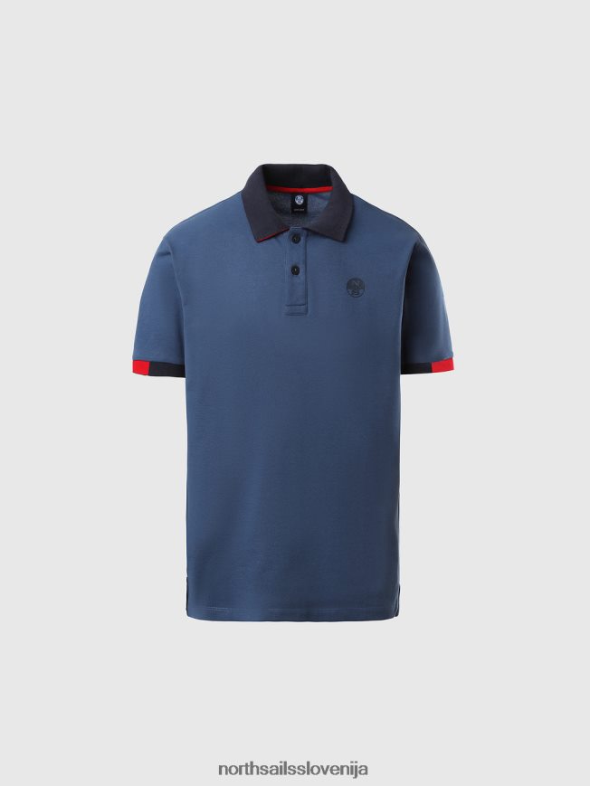 moški North Sails temen denim polo majica iz organskega bombaža oblačila ZBDXNV118