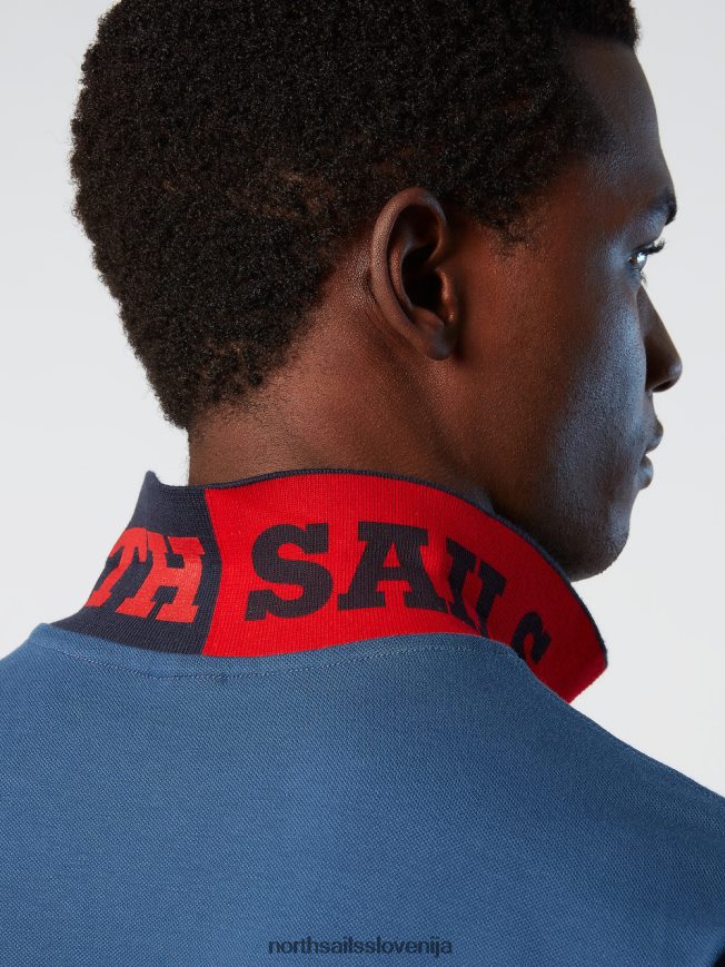 moški North Sails temen denim polo majica iz organskega bombaža oblačila ZBDXNV118