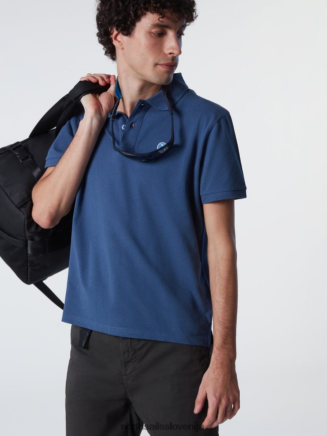 moški North Sails temen denim polo majica iz organskega bombaža oblačila ZBDXNV124