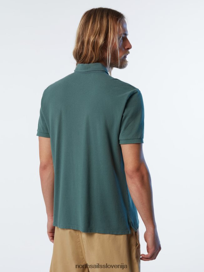 moški North Sails vojaško zelena nova polo majica iz organskega bombaža oblačila ZBDXNV111