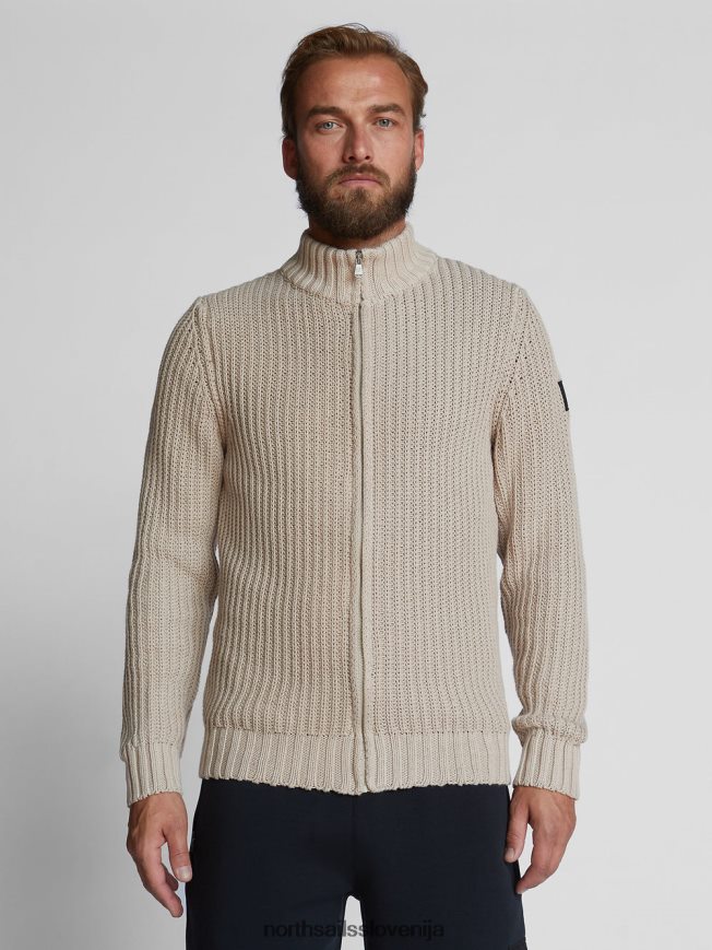 moški North Sails bež jopica na zadrgo oblačila ZBDXNV1240