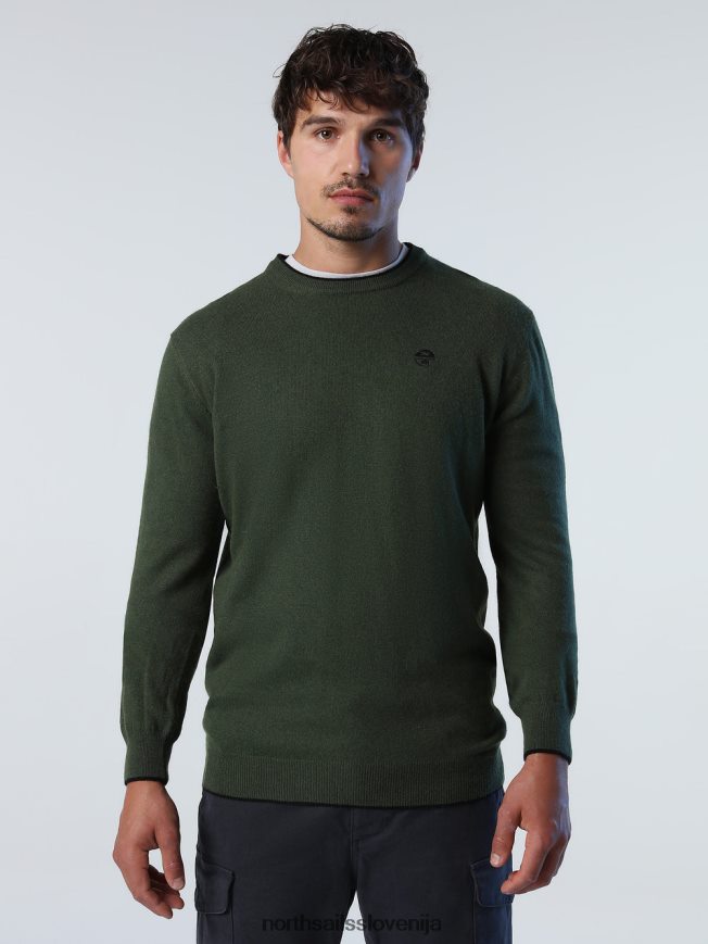 moški North Sails bršljan zelena eko pulover iz kašmirja oblačila ZBDXNV887