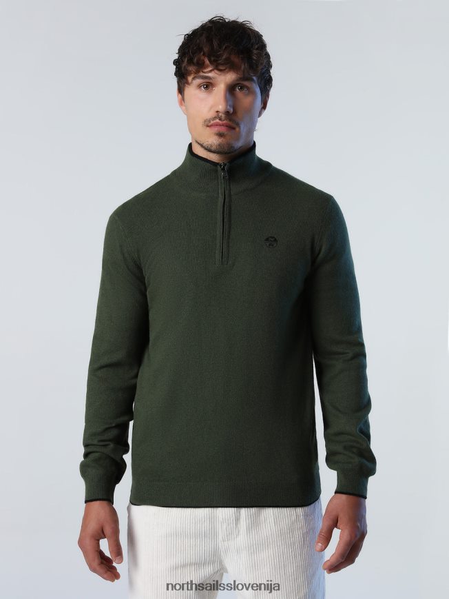 moški North Sails bršljan zelena pulover iz eko kašmirja oblačila ZBDXNV793