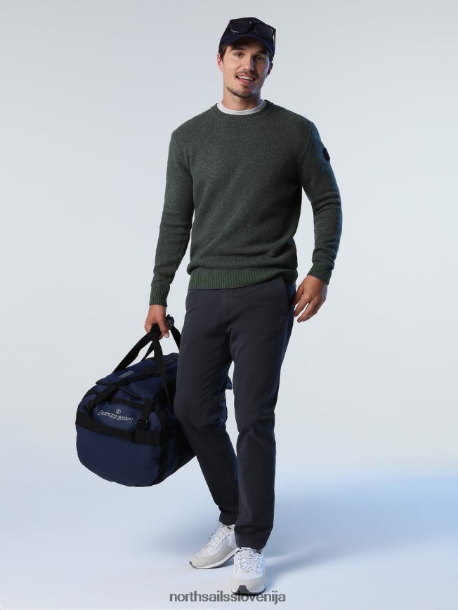 moški North Sails bršljan zelena pulover iz reciklirane volne oblačila ZBDXNV989