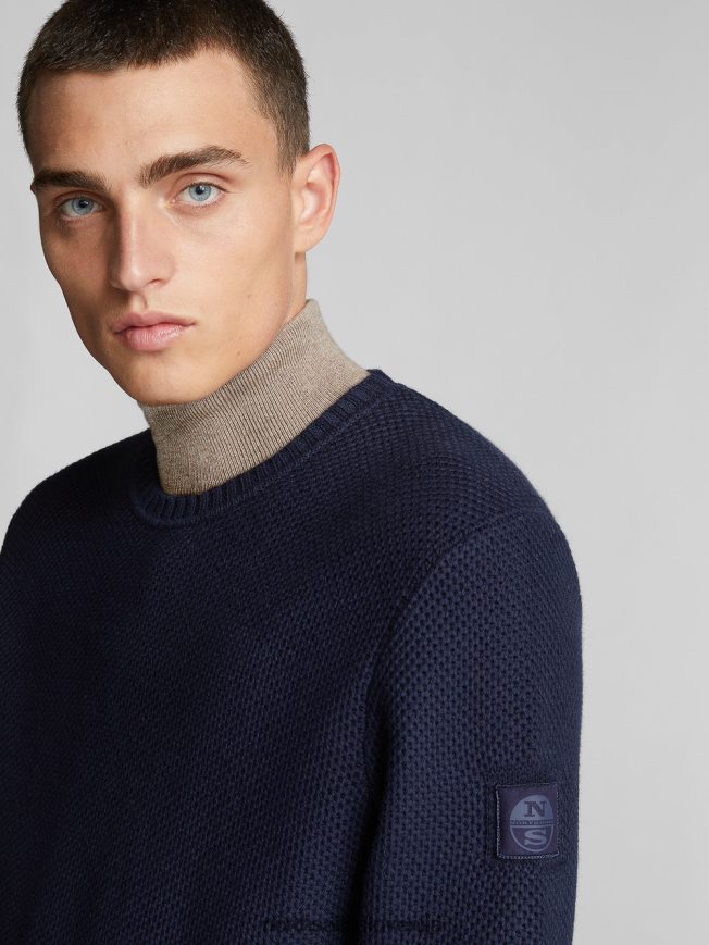 moški North Sails mornarsko modra bombažni in volneni jopič oblačila ZBDXNV1309