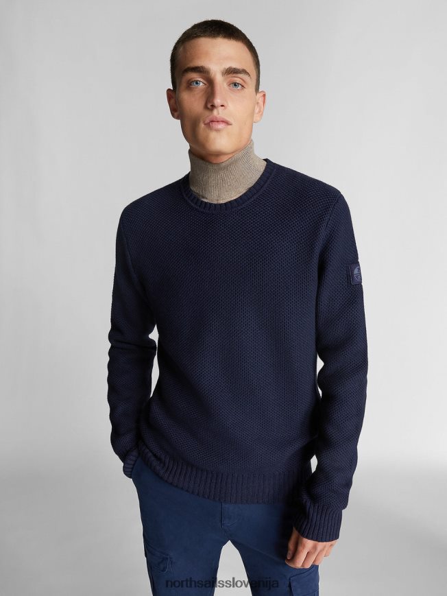 moški North Sails mornarsko modra bombažni in volneni jopič oblačila ZBDXNV1309