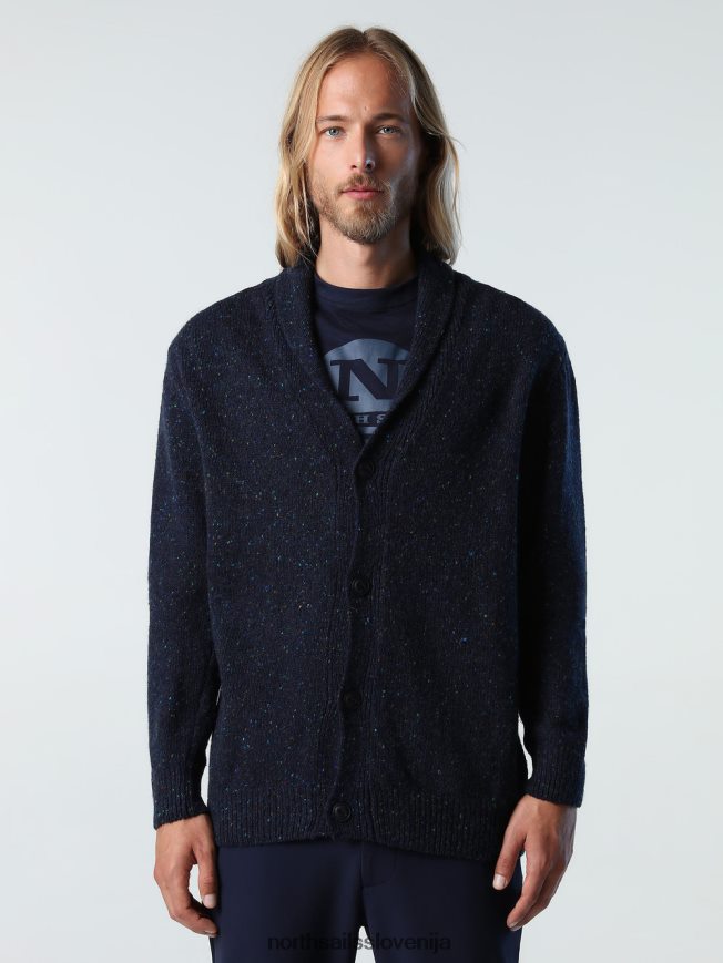 moški North Sails mornarsko modra jopica s šal ovratnikom oblačila ZBDXNV988