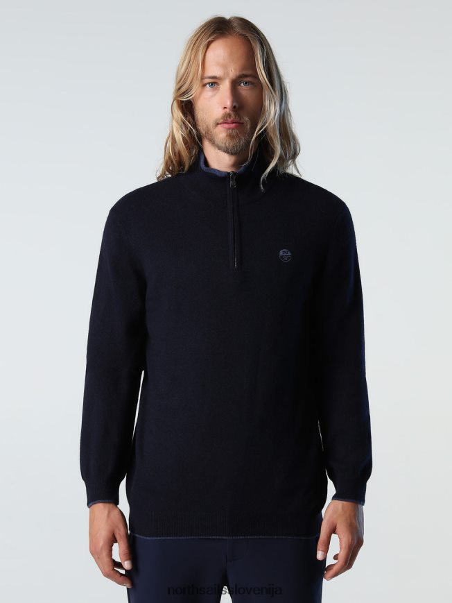 moški North Sails mornarsko modra pulover iz eko kašmirja oblačila ZBDXNV794