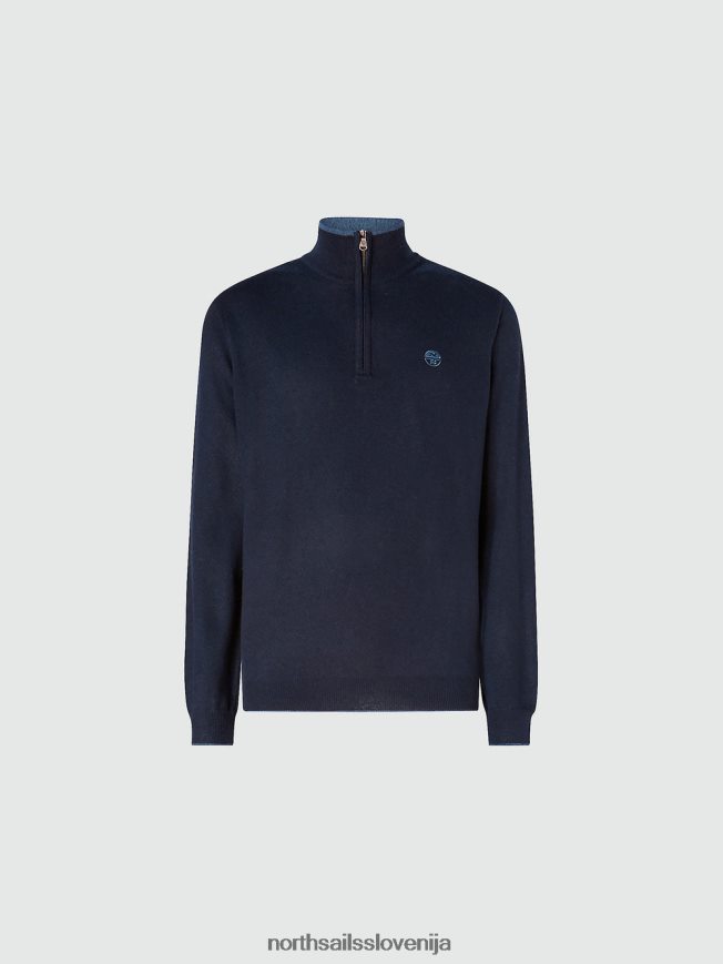 moški North Sails mornarsko modra pulover iz eko kašmirja oblačila ZBDXNV794