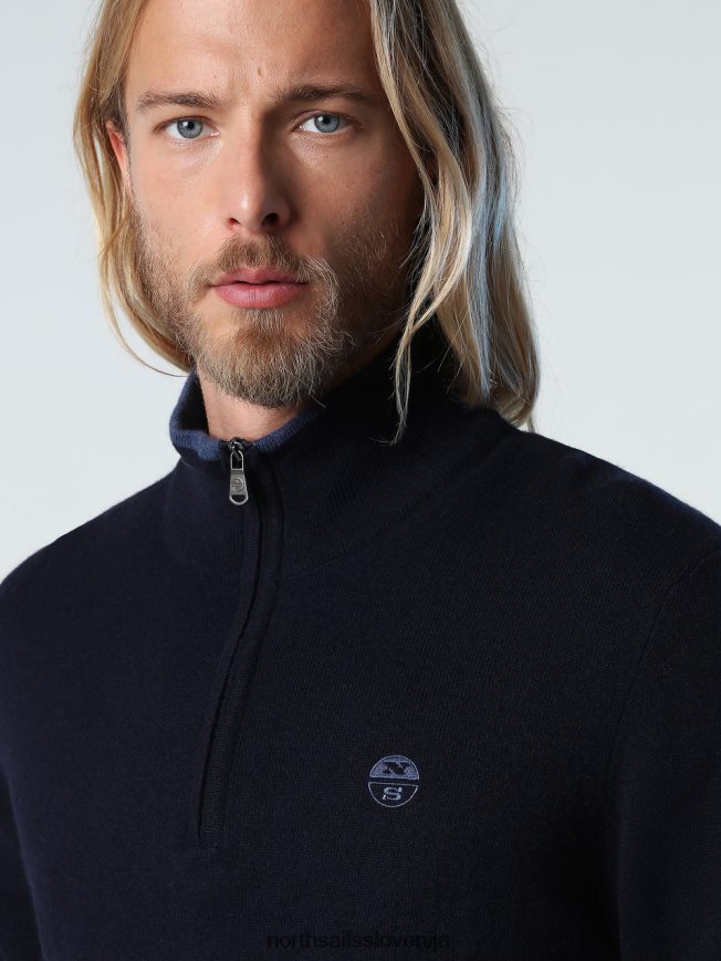 moški North Sails mornarsko modra pulover iz eko kašmirja oblačila ZBDXNV794