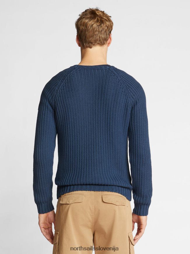 moški North Sails mornarsko modra pulover z okroglim izrezom oblačila ZBDXNV1104