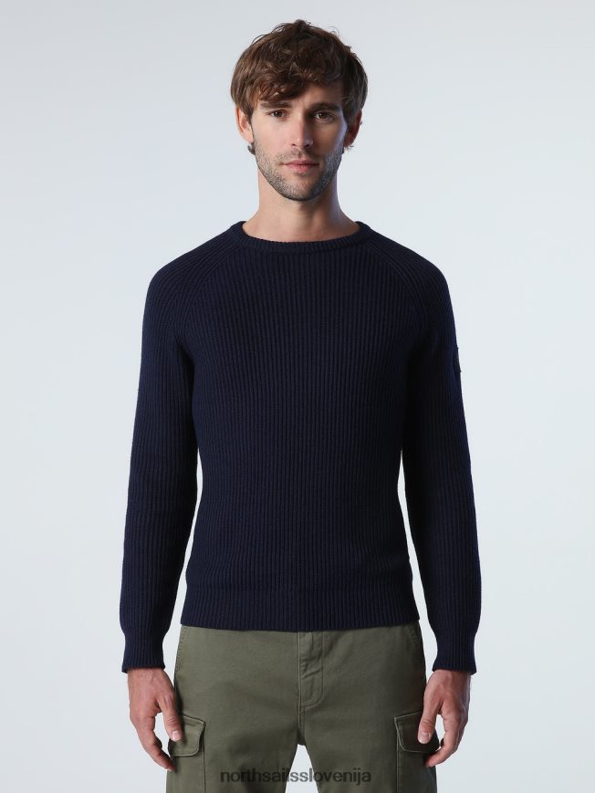 moški North Sails mornarsko modra ribiški rebrasti skakalec oblačila ZBDXNV980