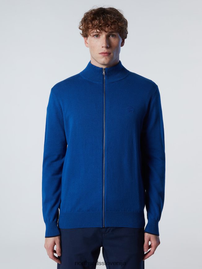 moški North Sails oceansko modra jopica s polno zadrgo oblačila ZBDXNV249