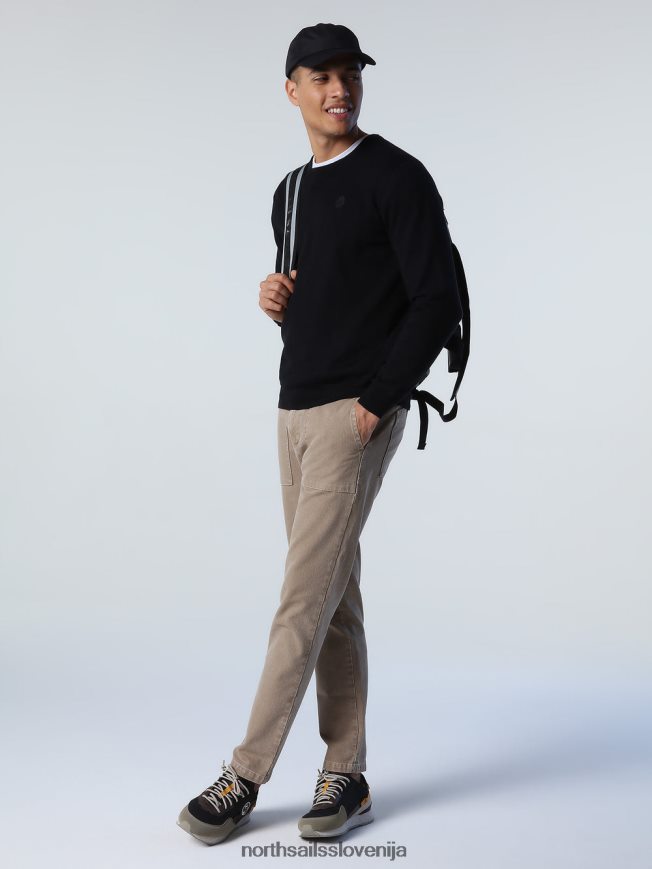 moški North Sails Črna pulover z okroglim izrezom oblačila ZBDXNV912