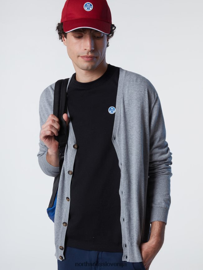 moški North Sails sivi melanž jopica iz organskega bombaža oblačila ZBDXNV241