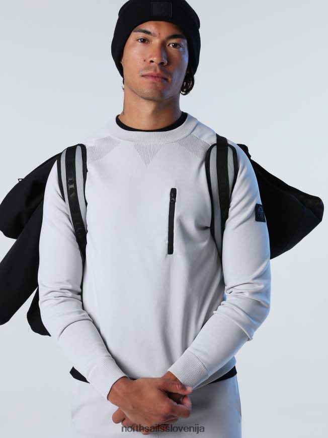 moški North Sails sivo vijolična pulover iz recikliranega poliestra oblačila ZBDXNV763