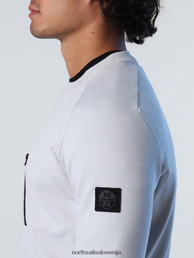 moški North Sails sivo vijolična pulover iz recikliranega poliestra oblačila ZBDXNV763