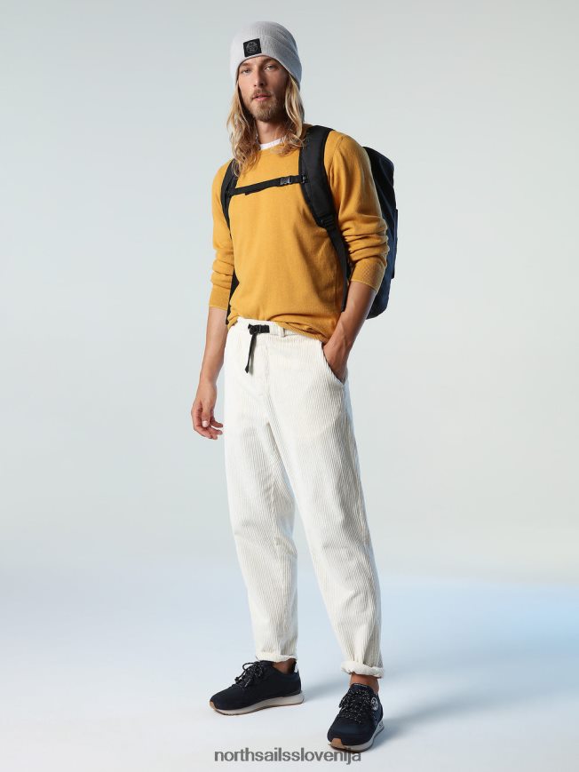 moški North Sails zlato rumeno eko pulover iz kašmirja oblačila ZBDXNV889