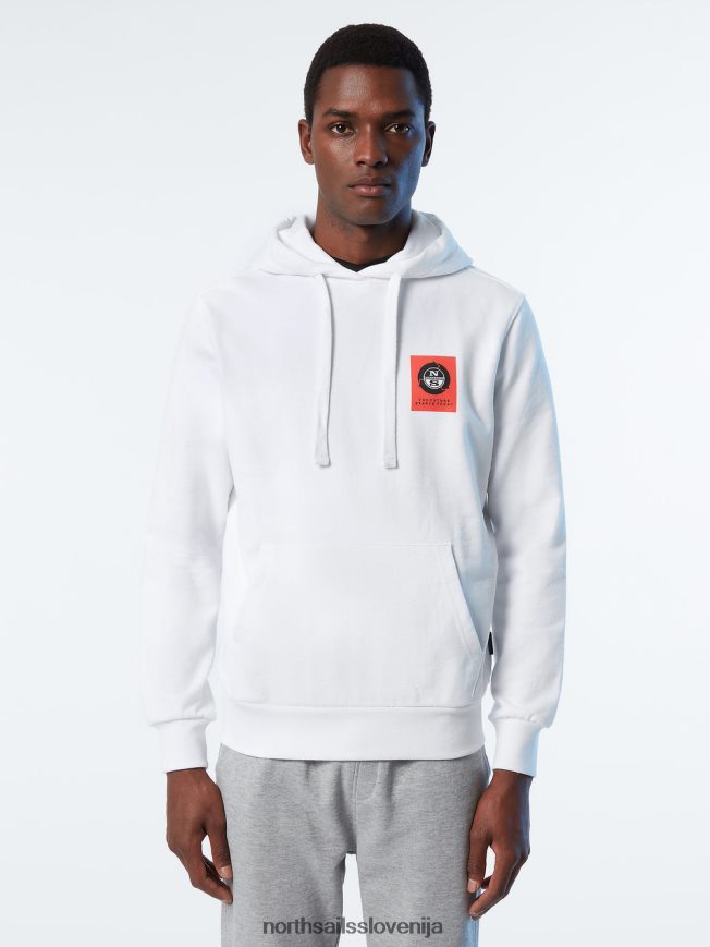 moški North Sails bela pulover s kapuco z grafičnimi potiski oblačila ZBDXNV277