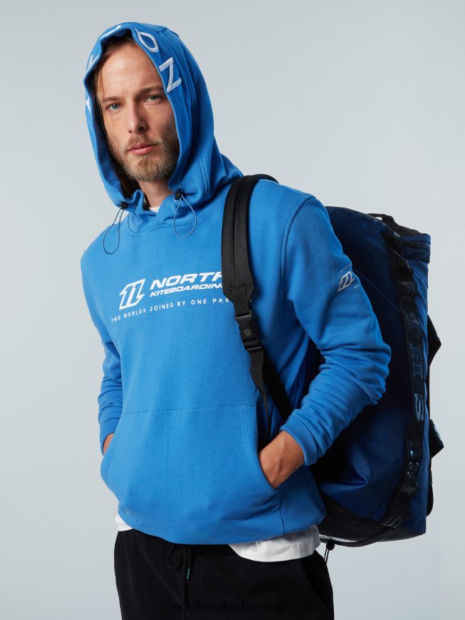 moški North Sails digitalno modra pulover s kapuco z izvezeno kapuco oblačila ZBDXNV270