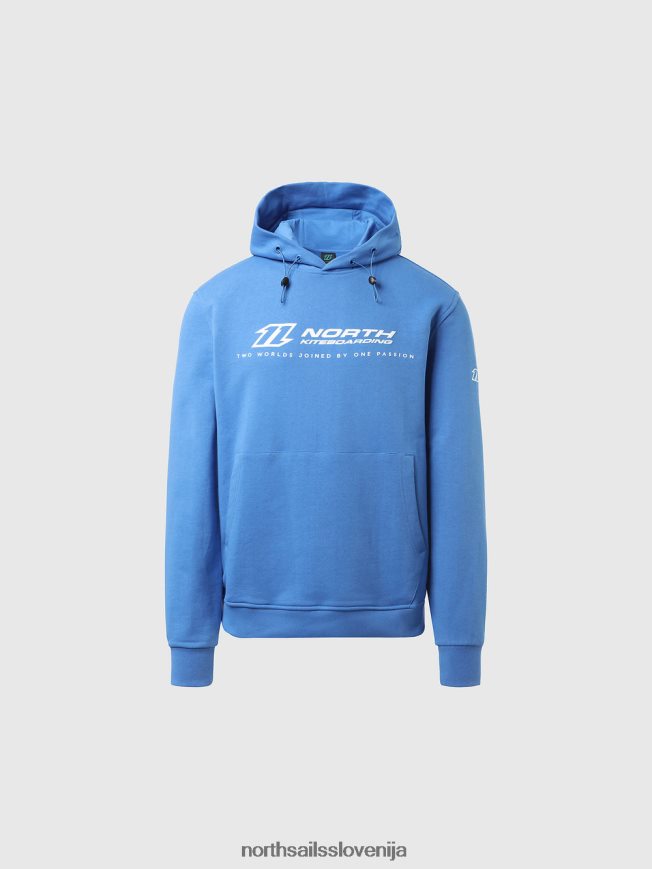 moški North Sails digitalno modra pulover s kapuco z izvezeno kapuco oblačila ZBDXNV270