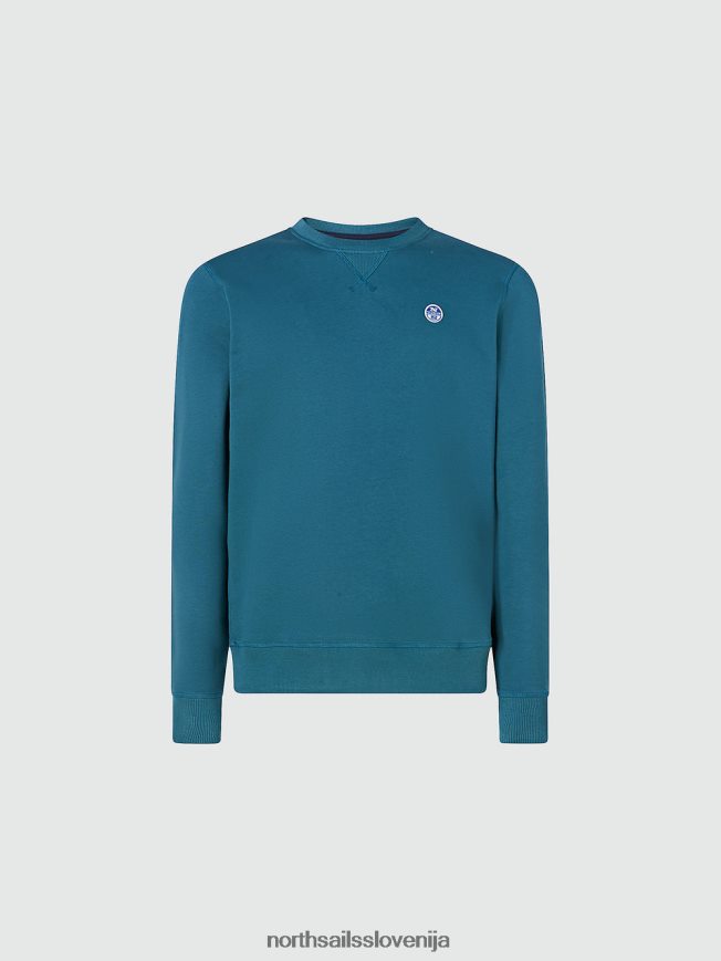 moški North Sails mediterranea pulover z logotipom na prsih oblačila ZBDXNV736