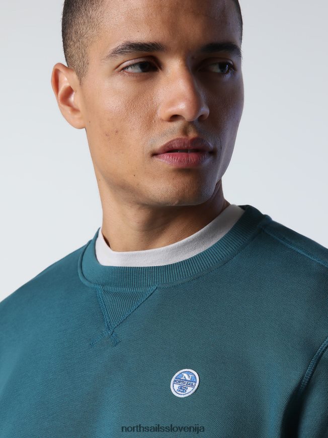 moški North Sails mediterranea pulover z logotipom na prsih oblačila ZBDXNV736