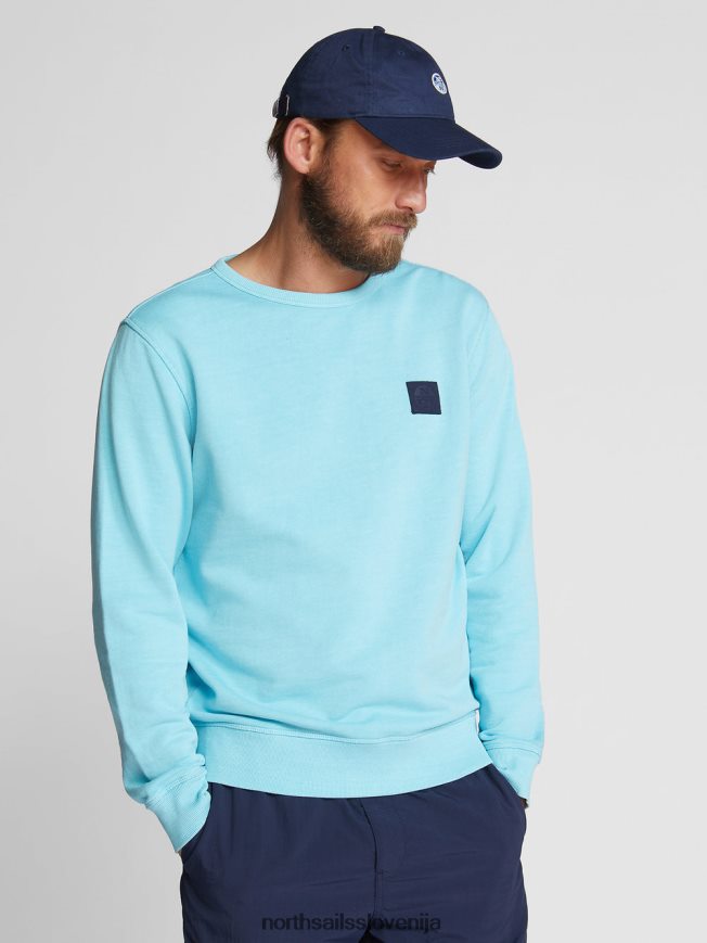 moški North Sails modro nebo pulover z okroglim izrezom oblačila ZBDXNV1281