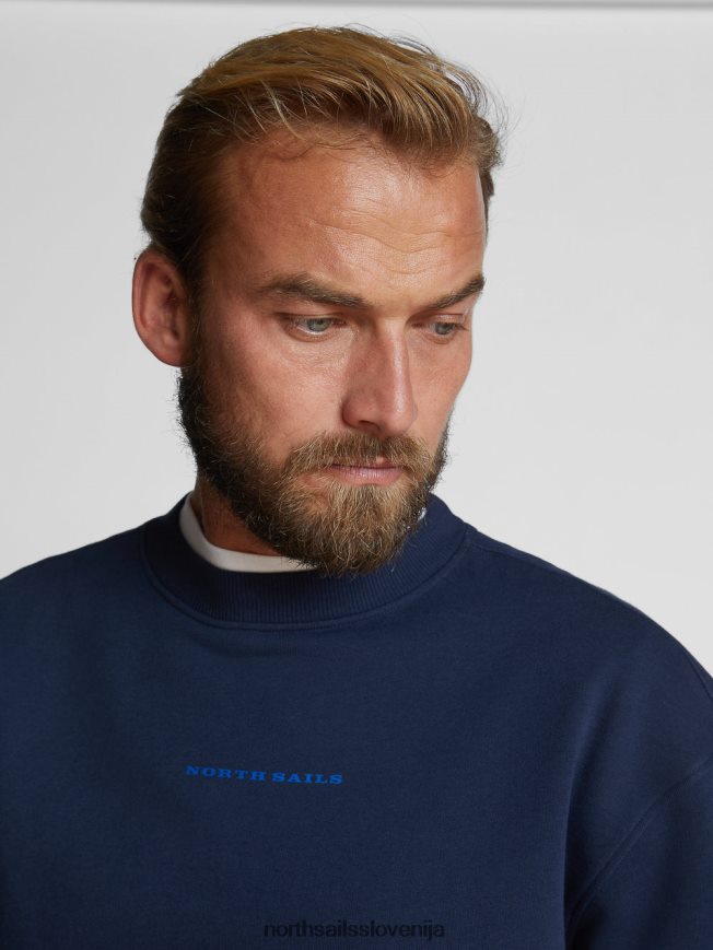 moški North Sails mornarsko modra oversized jopica oblačila ZBDXNV1081