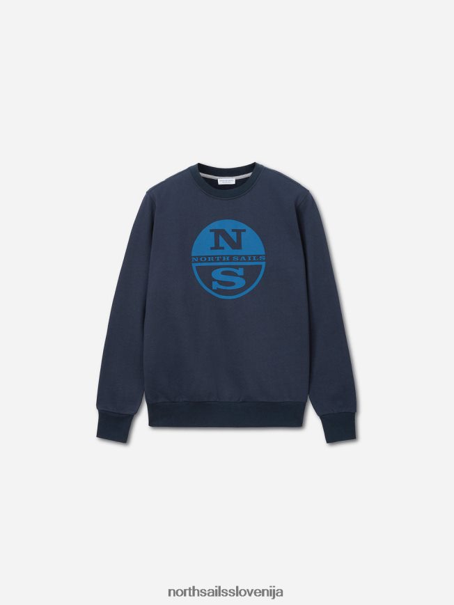 moški North Sails mornarsko modra pulover iz organskega flisa oblačila ZBDXNV1325