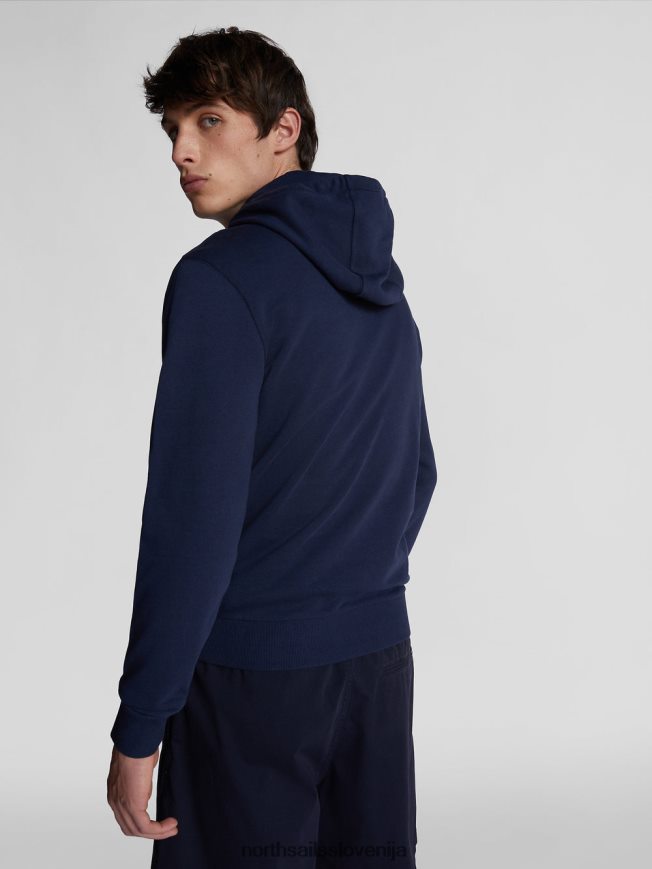 moški North Sails mornarsko modra pulover z maksi logotipom oblačila ZBDXNV1287