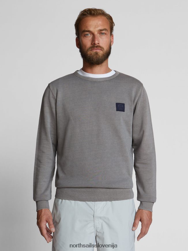 moški North Sails siva pulover z okroglim izrezom oblačila ZBDXNV1283